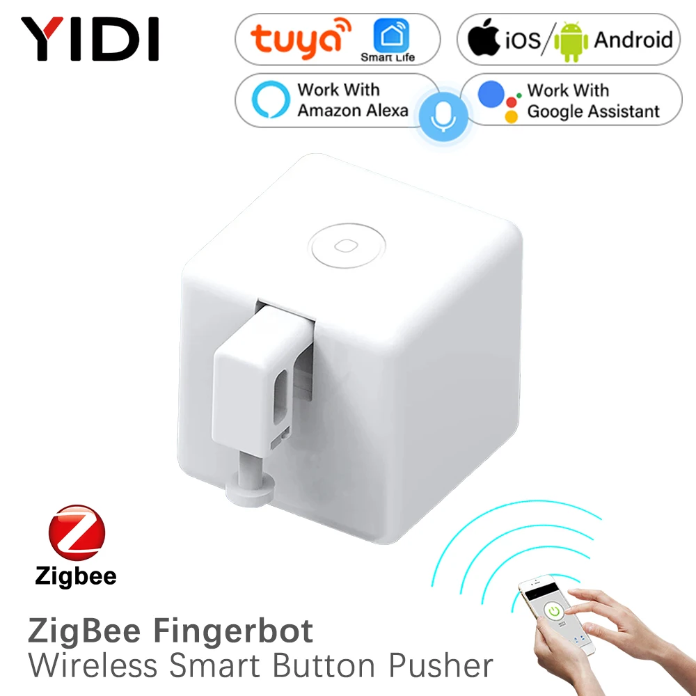 Zigbee Smart Button Scene Switch - Smart ZigBee Fingerbot Draadloze automatische schakelaar