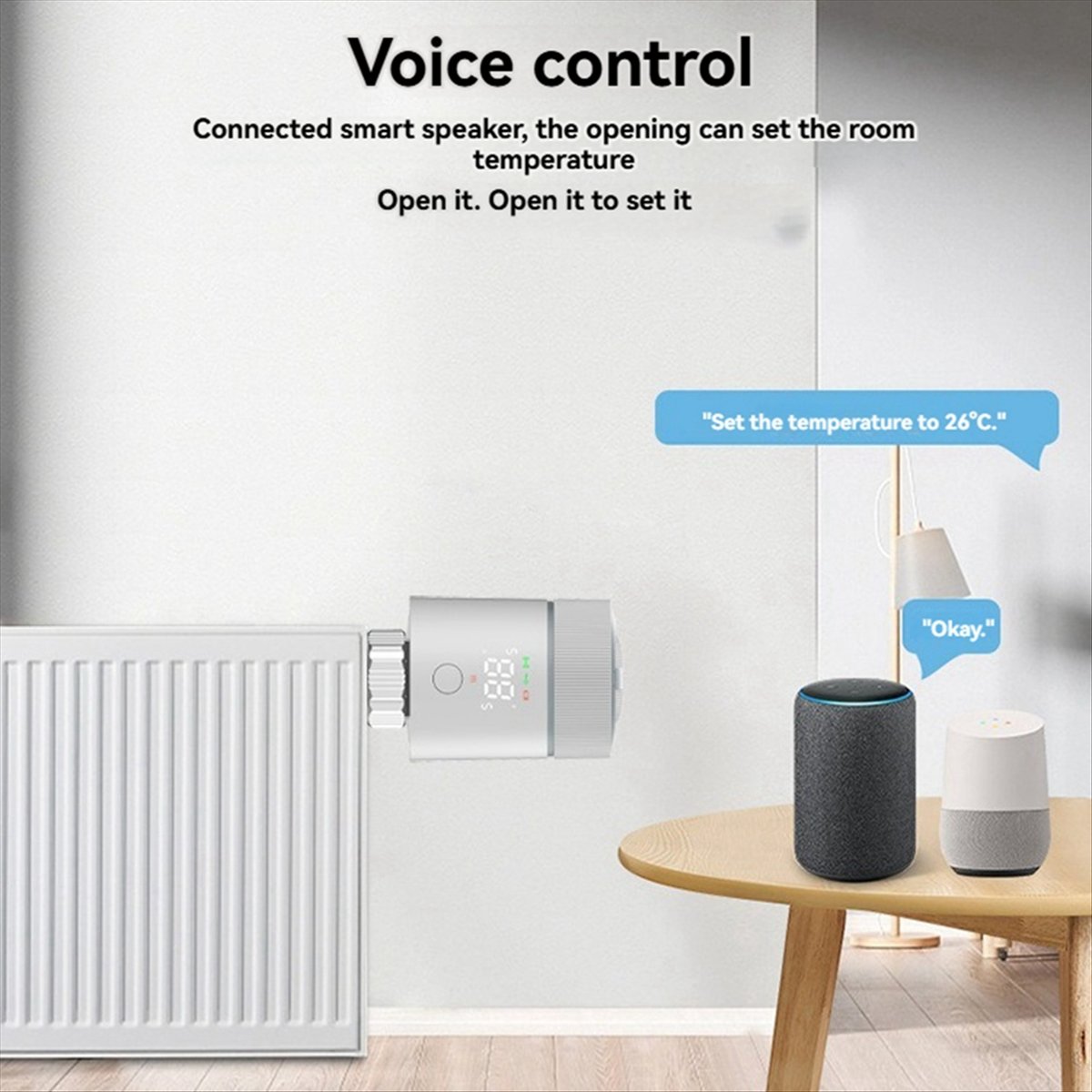Smart Trv Thermostat Tuya - HAPPYDAY~ Tuya WiFi Slimme Thermostaat TRV