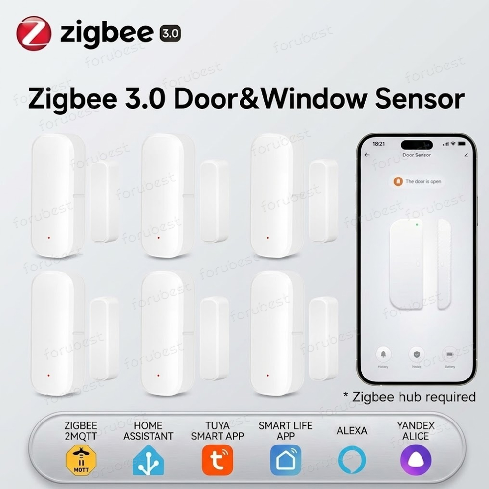 Zigbee Gateway Hub Tuya - Zigbee 3.0 Deur Raam Sensor Inbreker