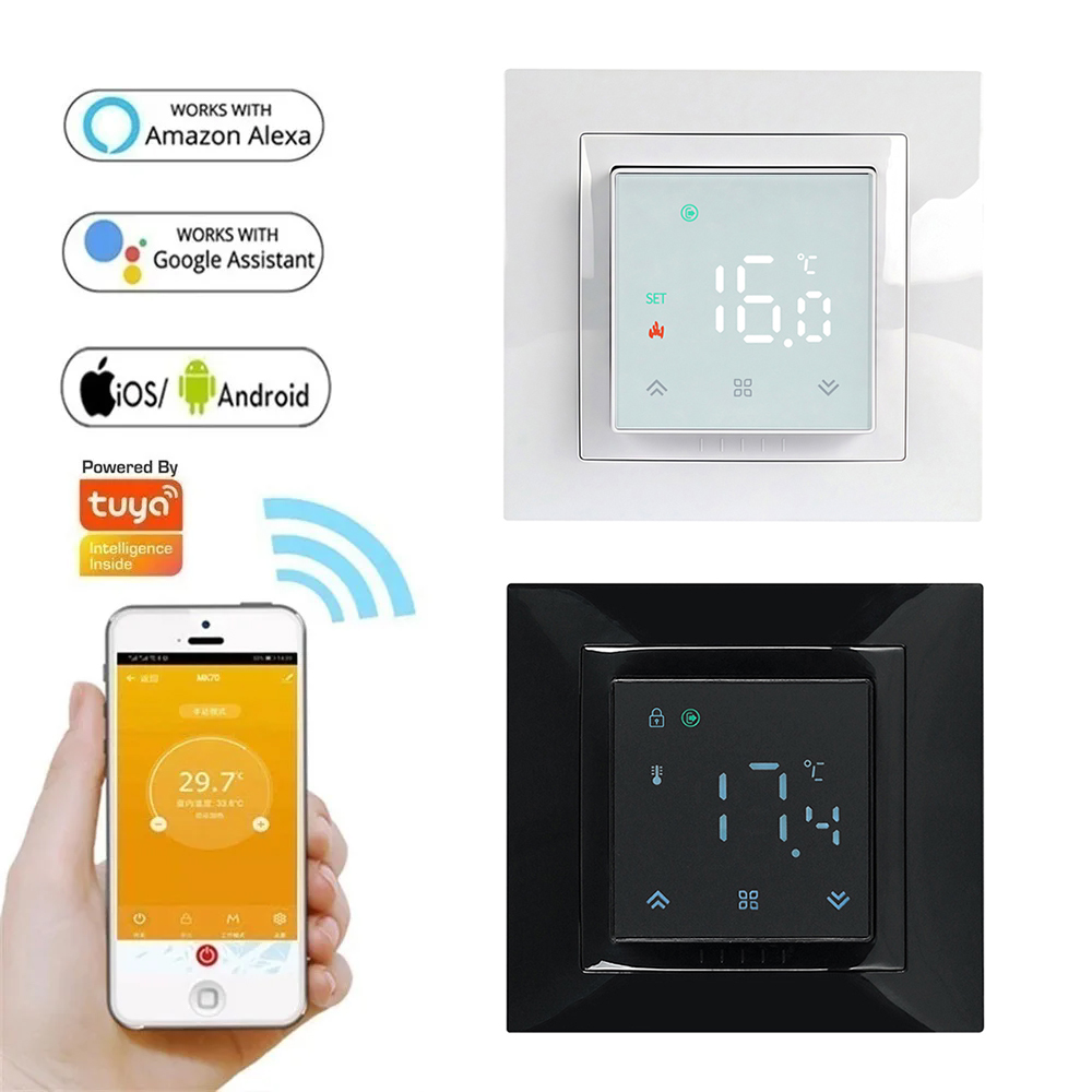 Smart Thermostat Heating Floor - Smart WIFI MK08 Thermostaat Afstandsbediening Temperatuurregelaar