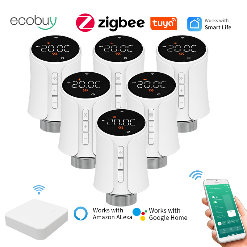 Smart Trv Thermostat Tuya - Tuya Smart Zigbee thermostatische radiatorkraan Slimme