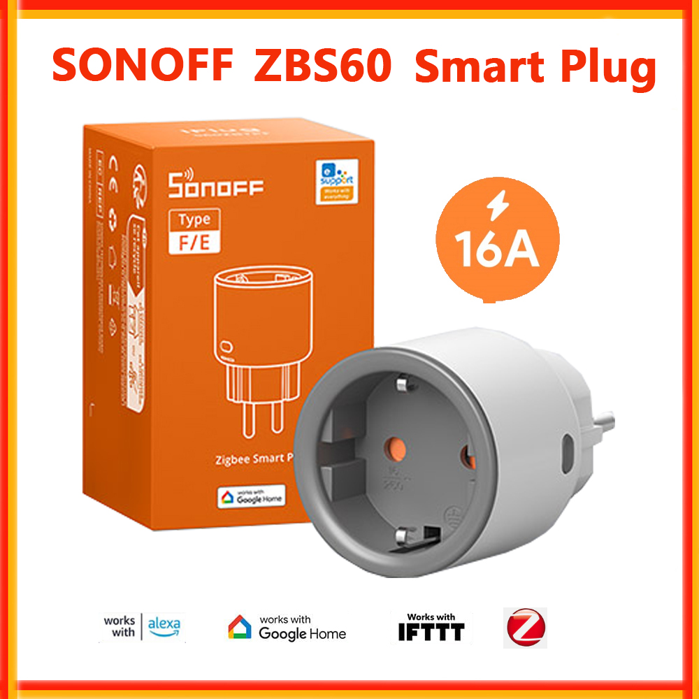 Zigbee Smart Plug Energy Monitor - SONOFF S60ZB TPF EU Zigbee Smart