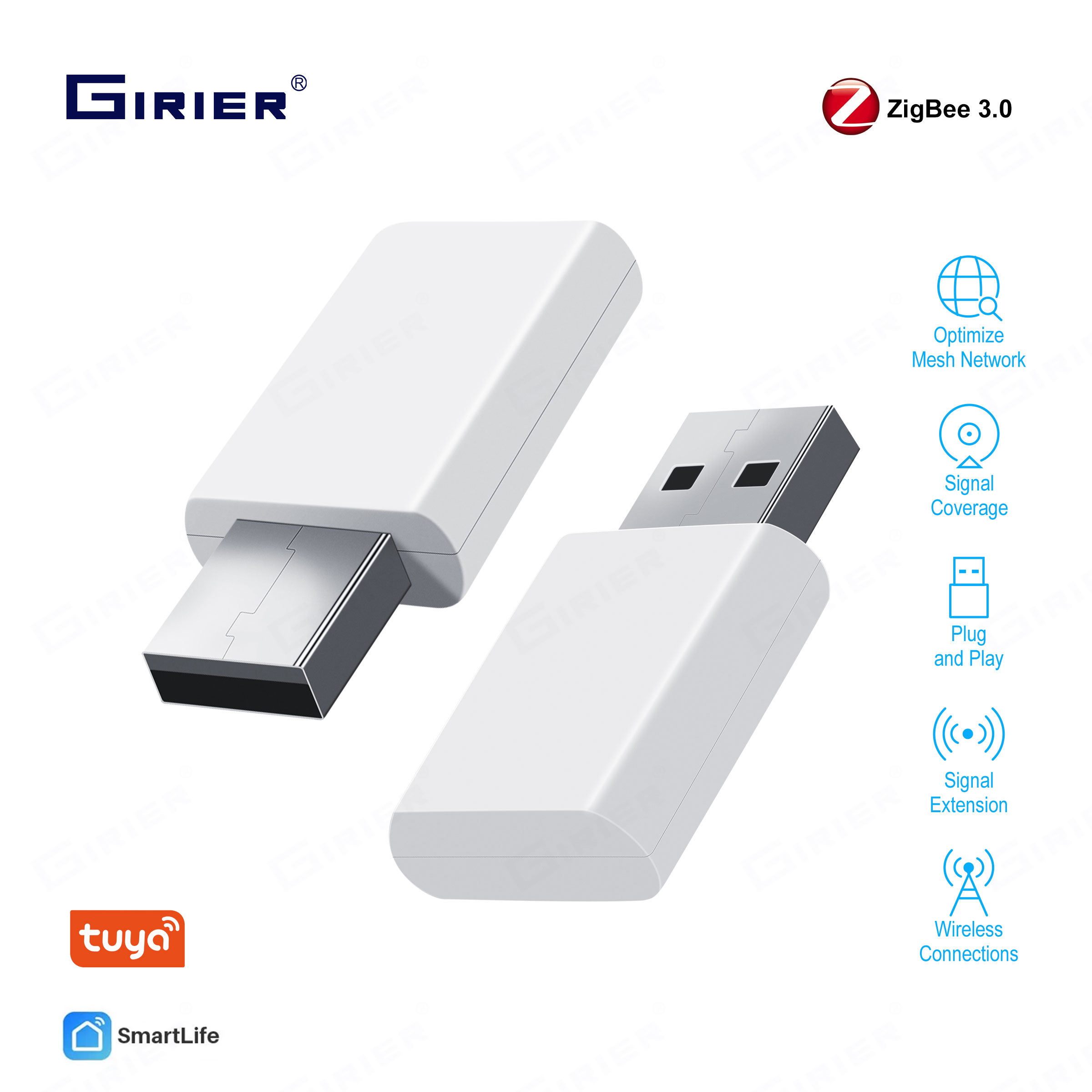 Zigbee Repeater Signal Extender - Girier Zigbee Repeater Versterker Usb Signaal