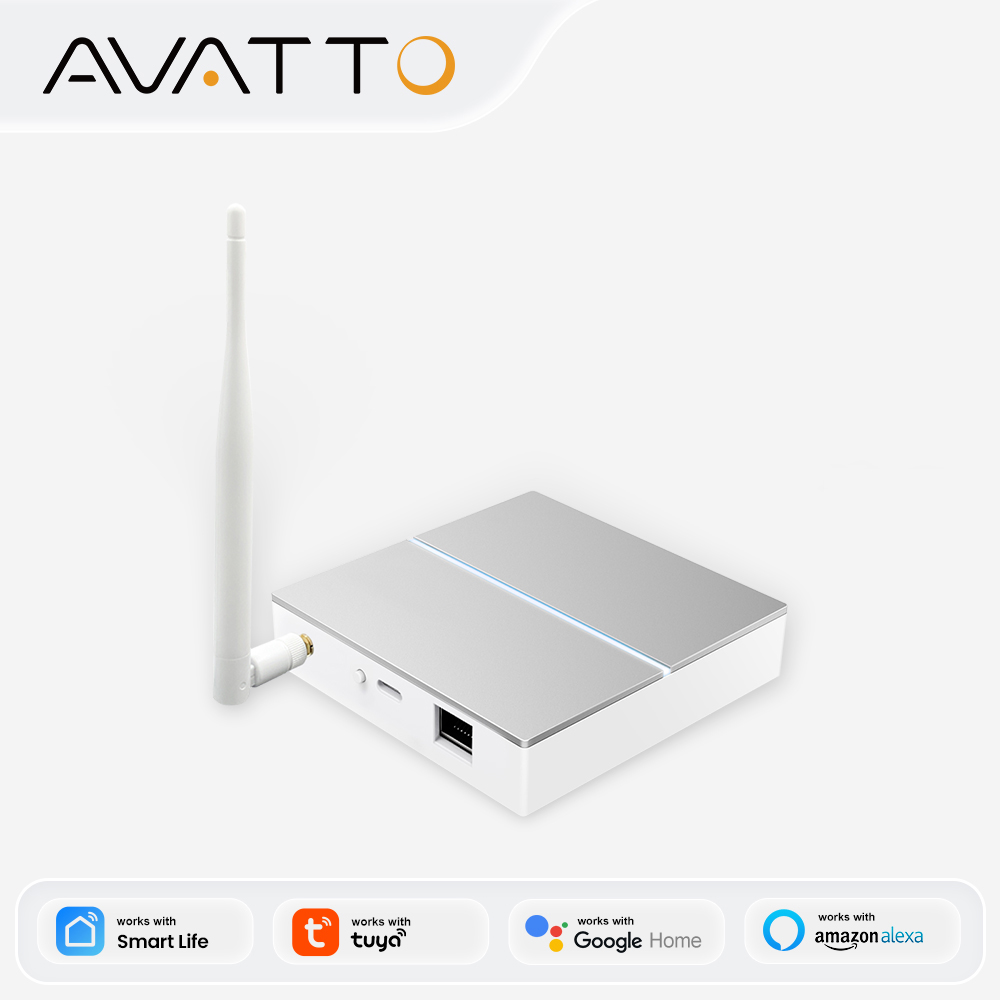 Zigbee Gateway Hub Tuya - AVATTO Tuya ZigBee Gateway met antenne