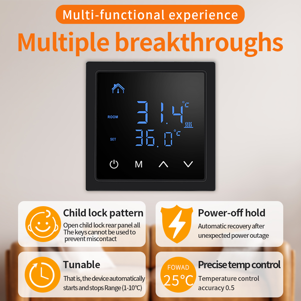 Smart Thermostat Heating Floor - 16a Vloerverwarming Temperatuurregelaar Slimme Thermostaat Met