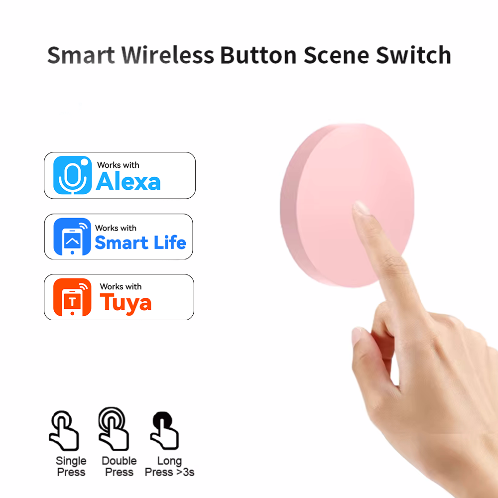 Zigbee Smart Button Scene Switch - ZigBee Smart Wireless Button Scene Switch