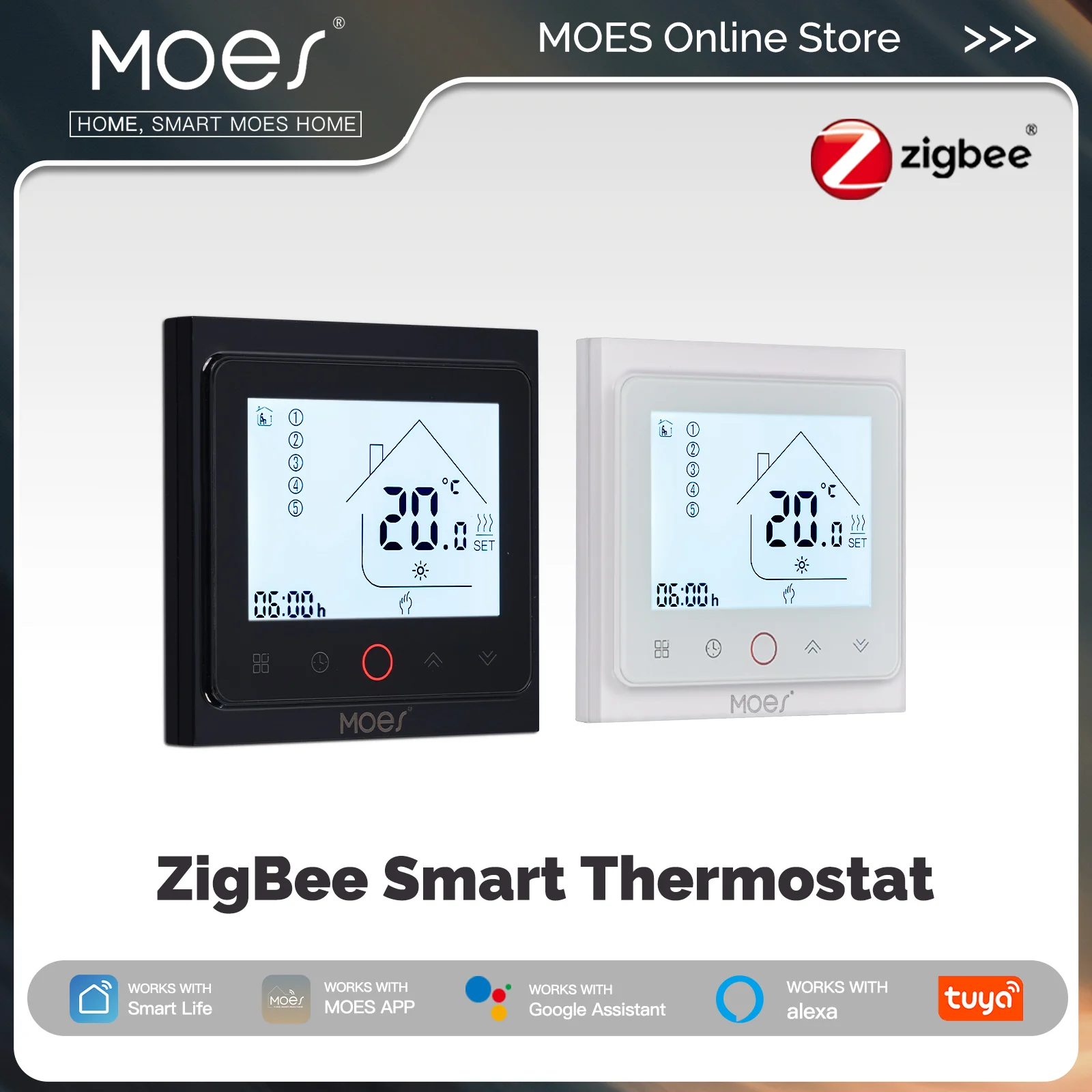 Smart Thermostat Heating Floor - MOES Tuya ZigBee Slimme Thermostaat Kamertemperatuurregeling