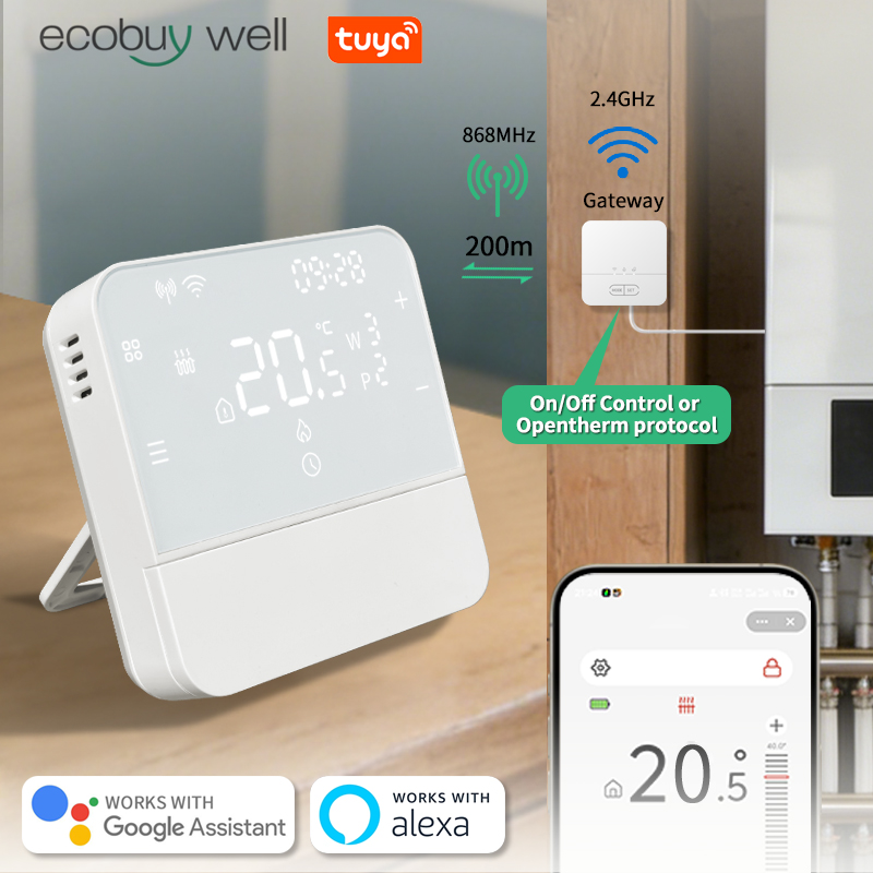 Smart Thermostat Boiler Opentherm - Tuya Smart Home Opentherm draadloze thermostaat,