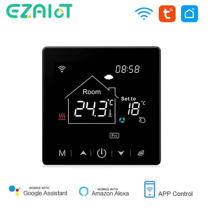 Smart Thermostat Heating Floor - Vloerverwarming Thermostaat Tuya WiFi Programmeerbare temperatuurregelaar