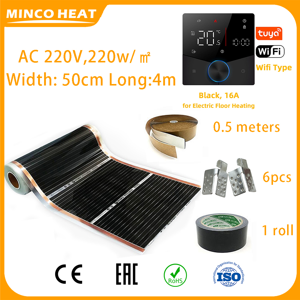 Wifi Radiator Valve Thermostat - Minco Heat 2 Vierkante Meter AC