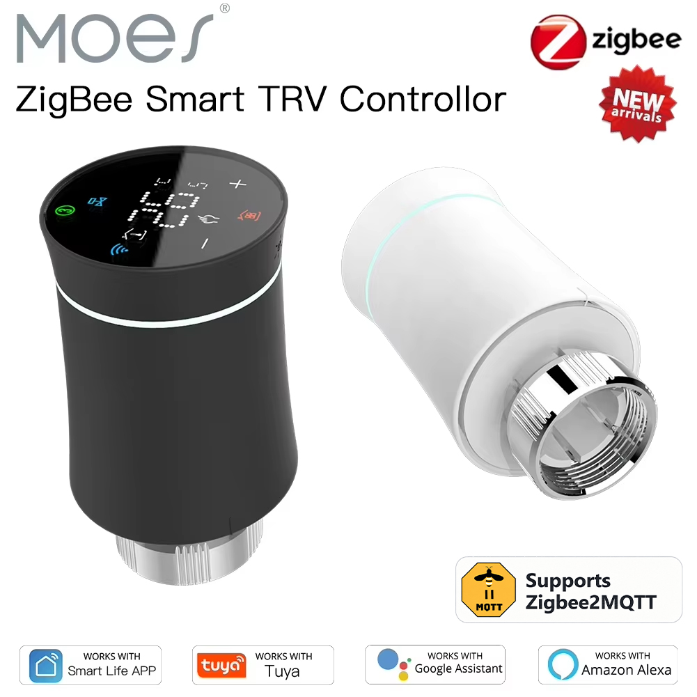 Smart Trv Thermostat Tuya - MOES ZigBee3.0 TRV Thermostaat Tuya Smart