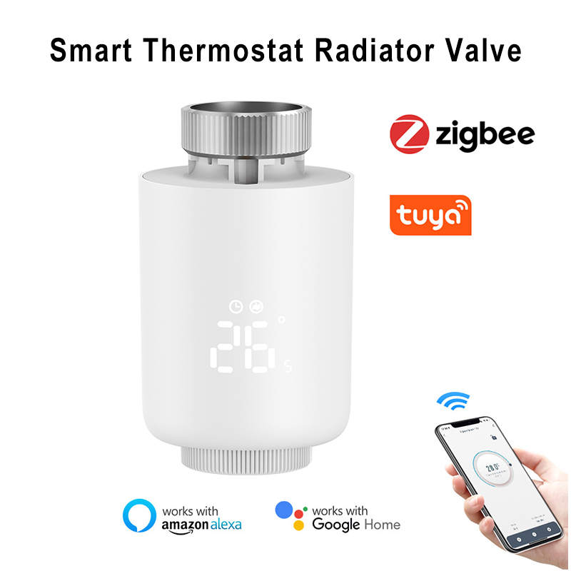 Zigbee Radiator Thermostat Valve - Tuya Zigbee APP Afstandsbediening Slimme Thermostaatkraan