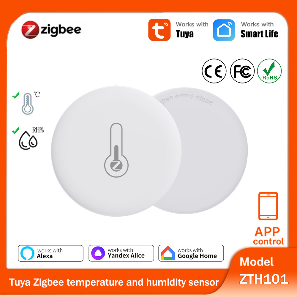 Zigbee Temperature Humidity Sensor - Tuya Zigbee temperatuur-vochtigheidssensor vereist Tuya Zigbee