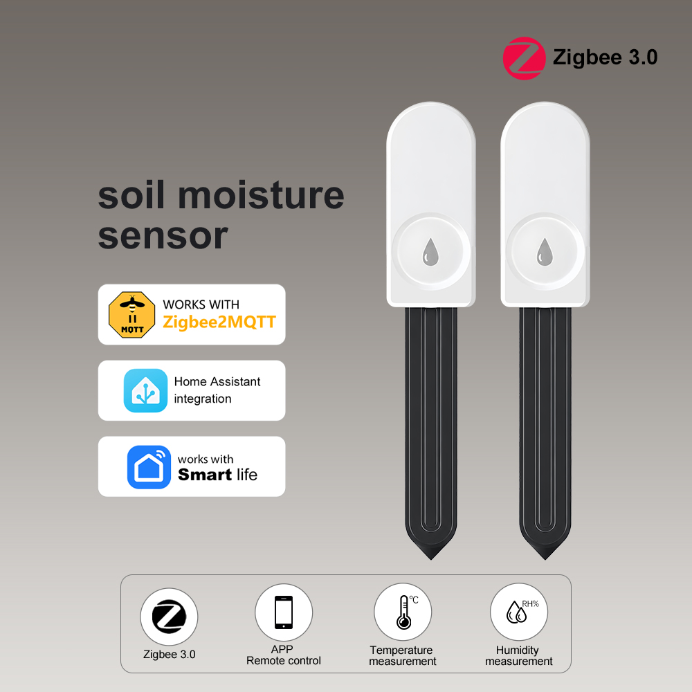 Zigbee Temperature Humidity Sensor - ZigBee Bodemvochttester Vochtigheidsmeter Boerderij Gazon Planten