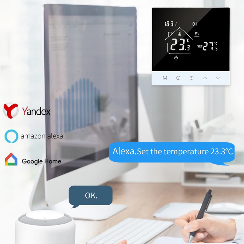 Smart Thermostat Heating Floor - YMD Smart Tuya Wifi Verwarmingsthermostaat LCD