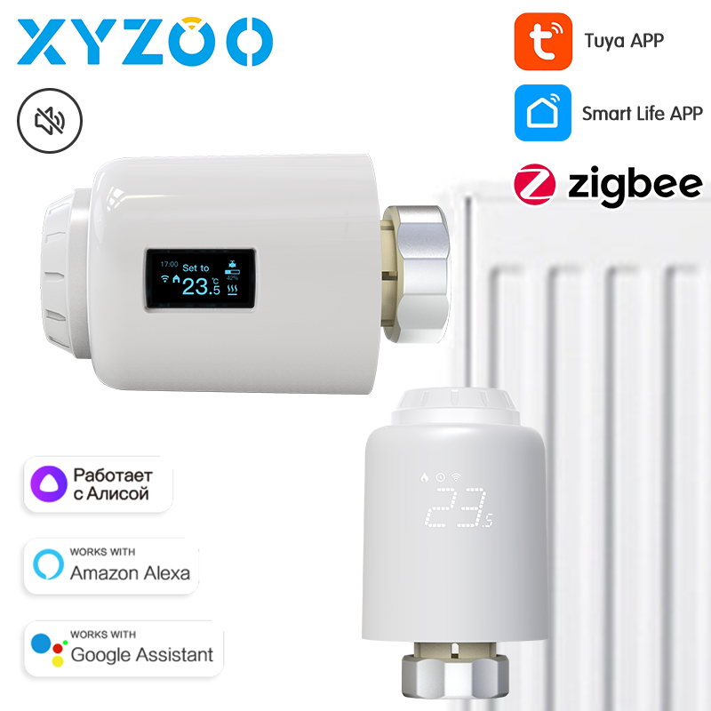 Smart Trv Thermostat Tuya - Tuya Smart ZigBee thermostatische radiatorkraan TRV
