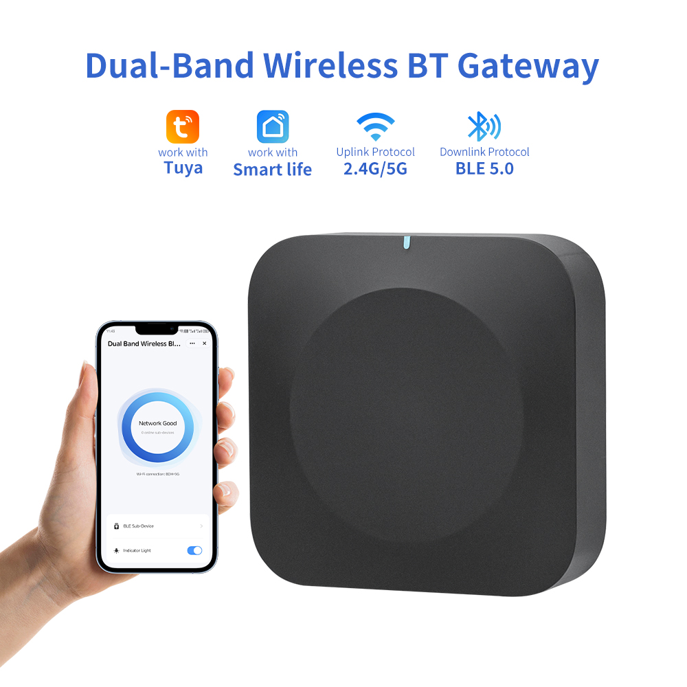 Zigbee Gateway Hub Tuya - Tuya Dual-Band Bluetooth Gateway 2.4G/5G WiFi