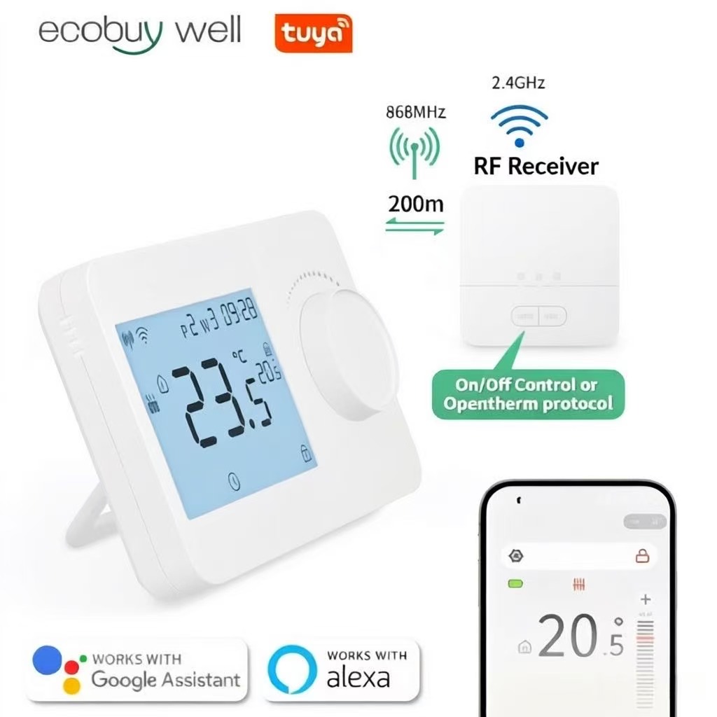 Smart Thermostat Boiler Opentherm - Tuya Smart Wifi Thermostaat Opentherm Draadloze