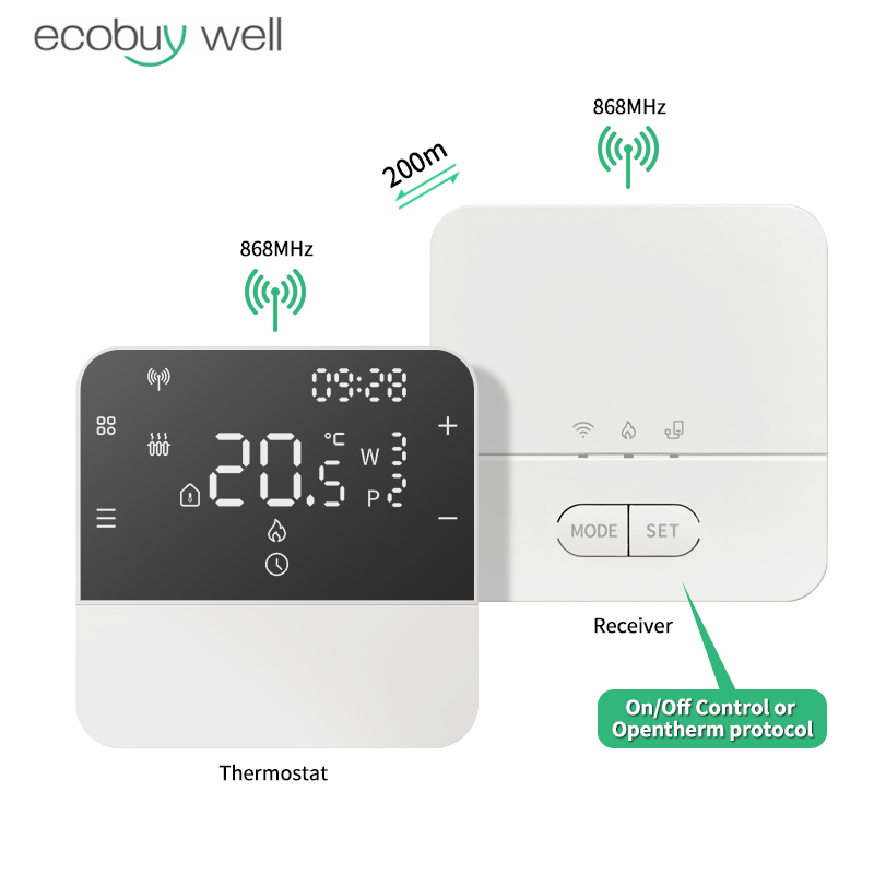 Smart Thermostat Boiler Opentherm - Opentherm draadloze verwarmingsthermostaat voor gasboiler, energiezuinige