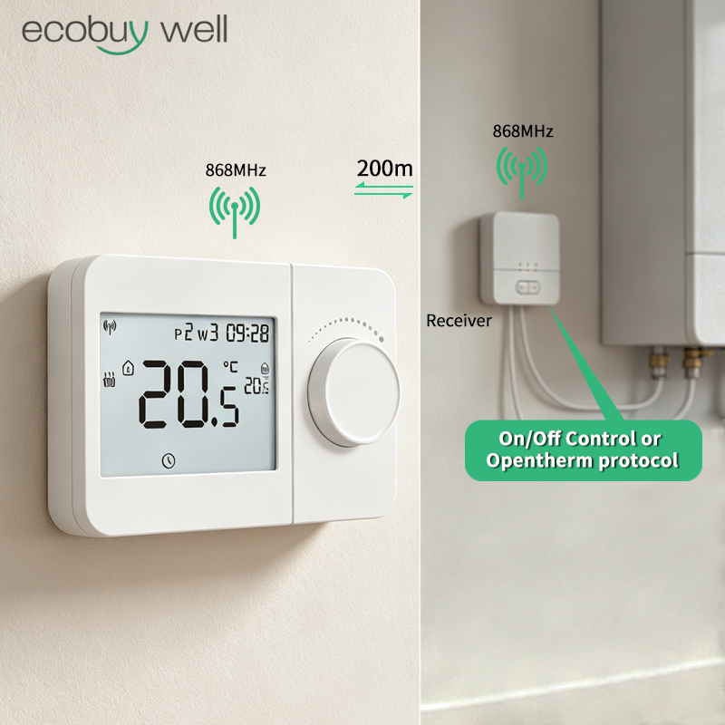 Opentherm draadloze thermostaa - Smart Thermostat Boiler Opentherm recensie en prijs