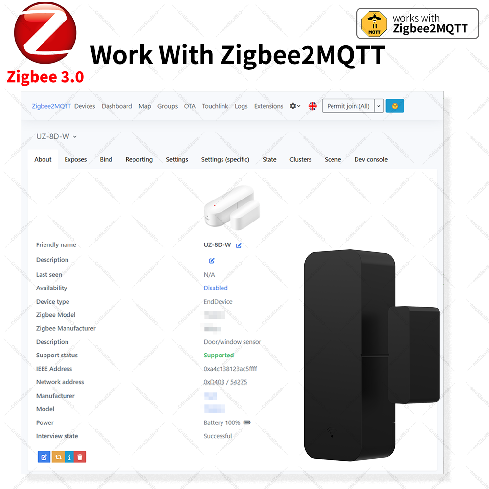 Zigbee 3.0 Deur- en Raamsensor - Zigbee Door Window Sensor recensie en prijs