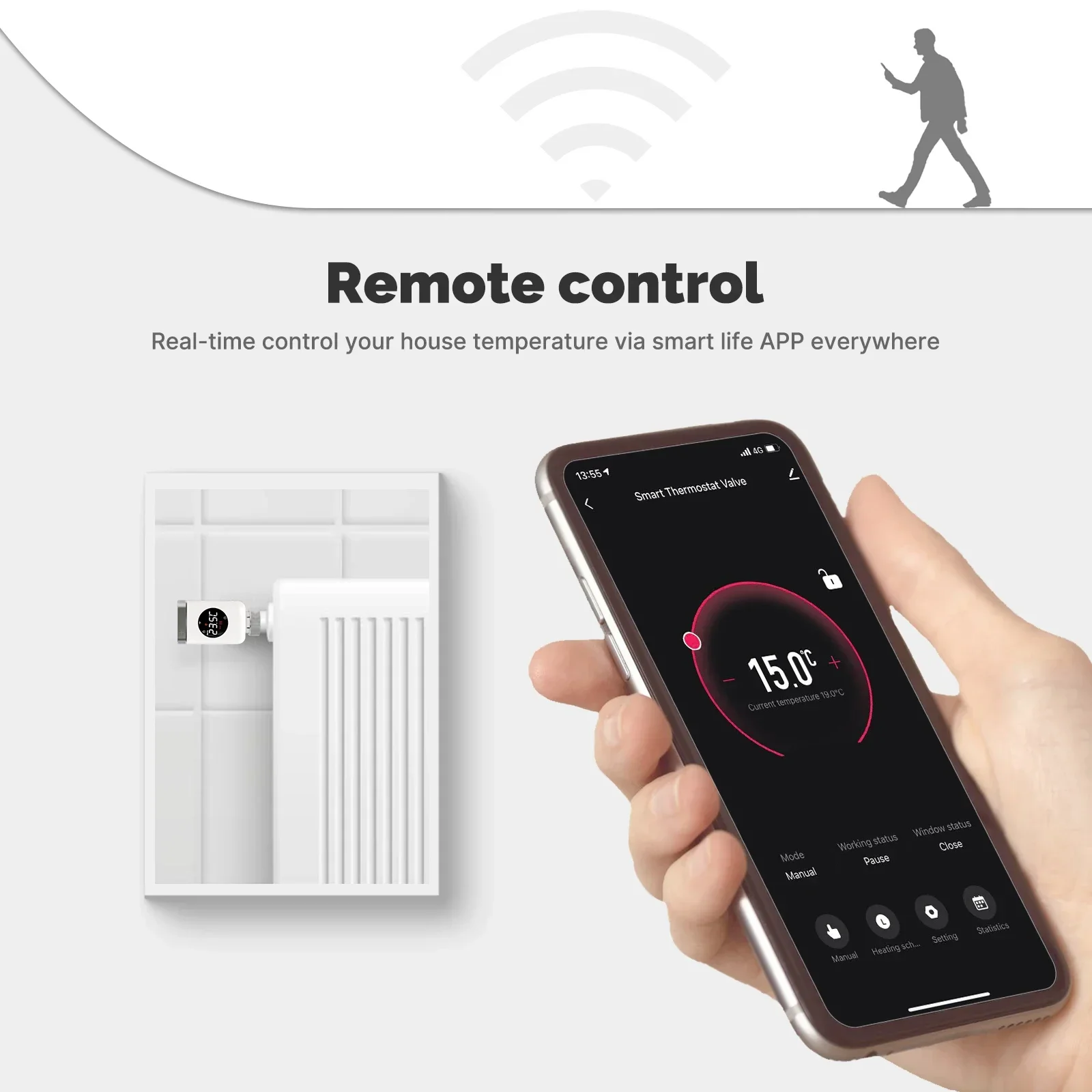 MOES Slimme Thermostatische Ra - Wifi Radiator Valve Thermostat recensie en prijs
