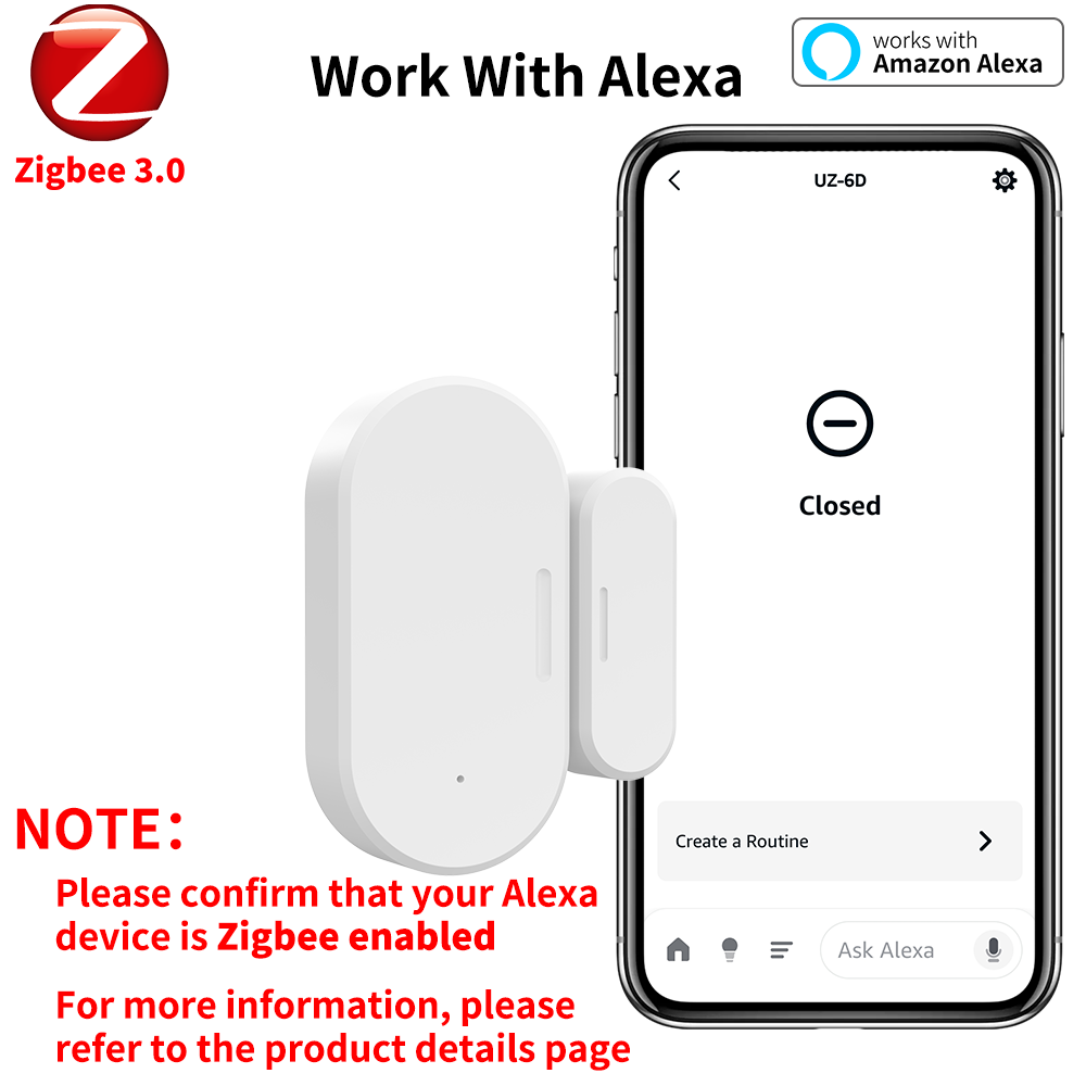 Zigbee deur- en raamsensor UZ- - Zigbee Door Window Sensor recensie en prijs