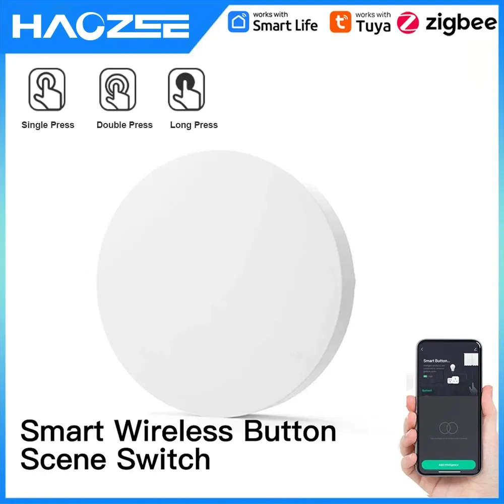 Tuya ZigBee draadloze drukknop - Zigbee Smart Button Scene Switch recensie en prijs