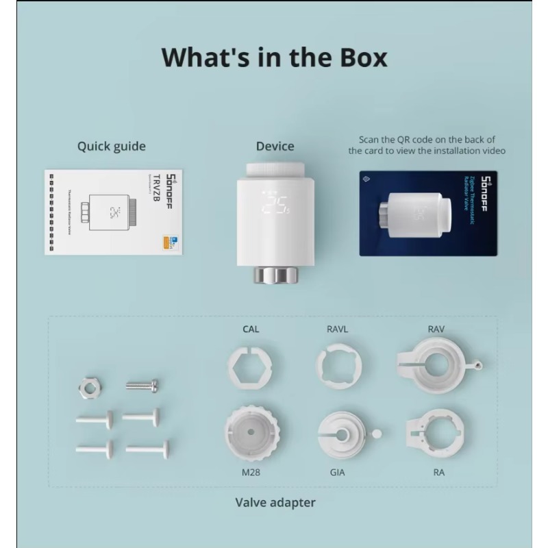 Voor WiFi-radiatorkraan TRVZB, - Wifi Radiator Valve Thermostat recensie en prijs
