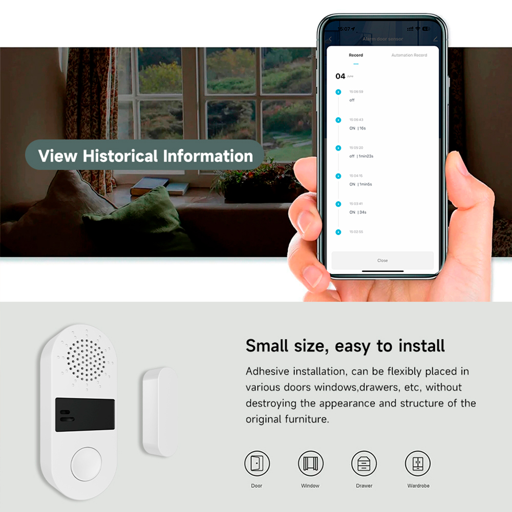 Tuya Zigbee draadloze deur-raa - Zigbee Door Window Sensor recensie en prijs