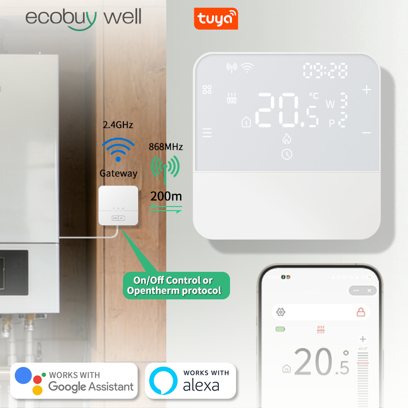 Tuya Smart Home Opentherm draa - Smart Thermostat Boiler Opentherm recensie en prijs