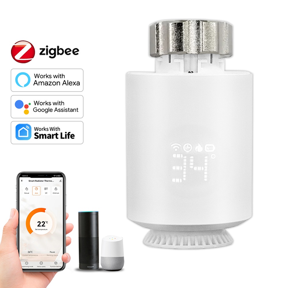 Smart ZigBee.30 TRV Thermostaa - Zigbee Radiator Thermostat Valve recensie en prijs