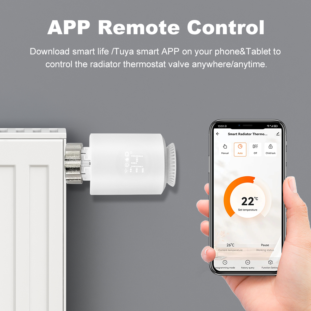 Smart ZigBee.30 TRV Thermostaa - Zigbee Radiator Thermostat Valve recensie en prijs