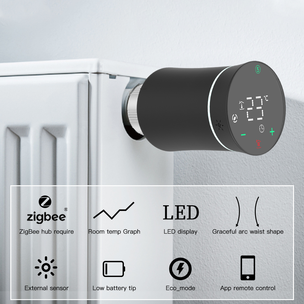 MOES ZigBee3.0 TRV Thermostaat - Smart Trv Thermostat Tuya recensie en prijs