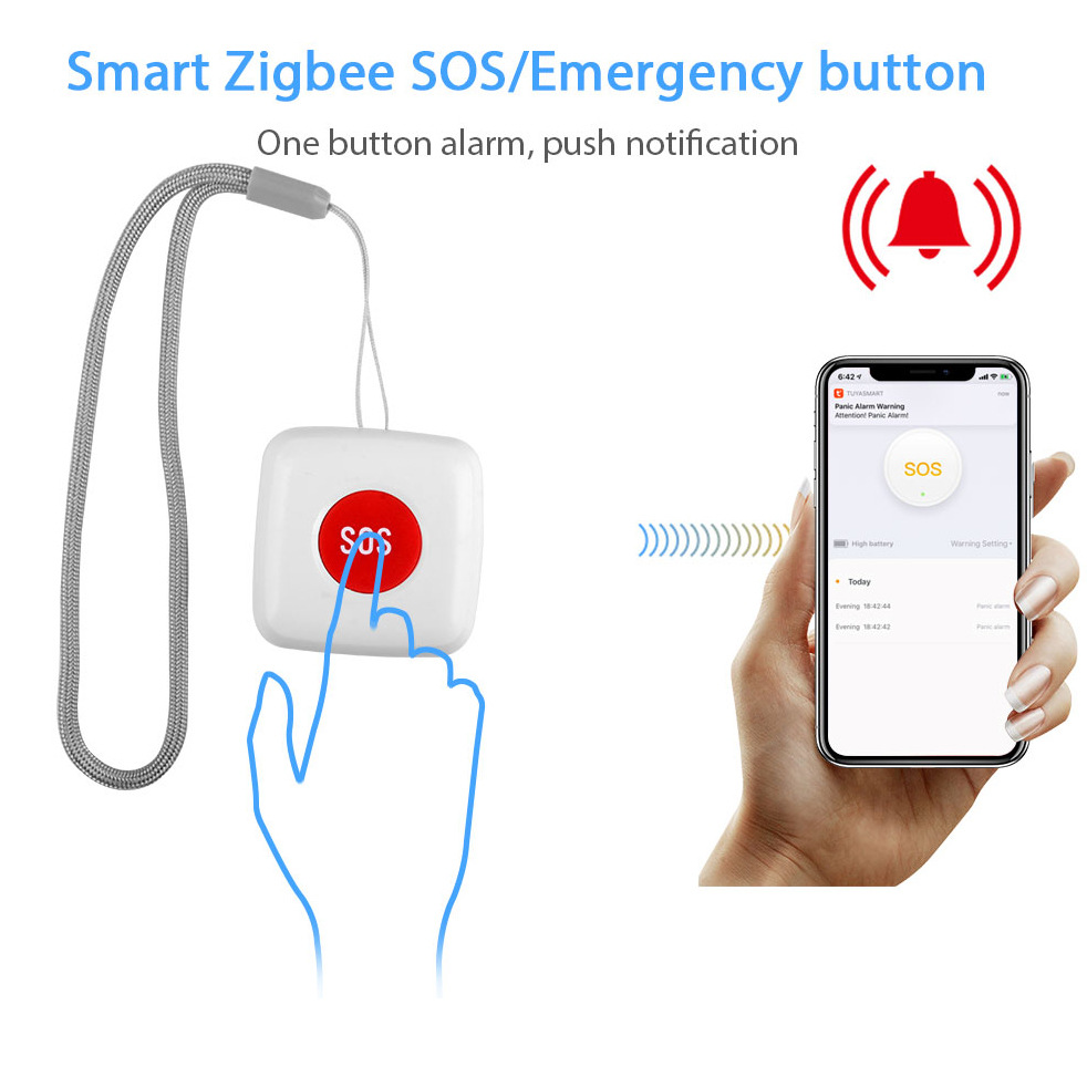 SOS-noodknop ZigBee Draadloos  - Zigbee Smart Button Scene Switch recensie en prijs