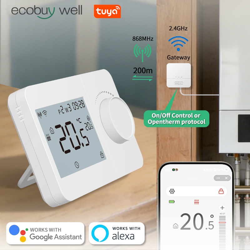 Opentherm Wifi draadloze kamer - Smart Thermostat Boiler Opentherm recensie en prijs