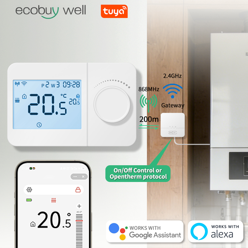 Opentherm draadloze thermostaa - Smart Thermostat Boiler Opentherm recensie en prijs