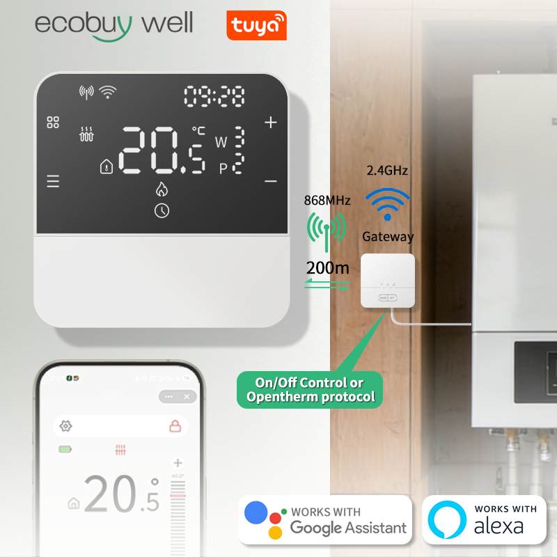 Tuya Smart Home WiFi Boiler Th - Smart Thermostat Boiler Opentherm recensie en prijs