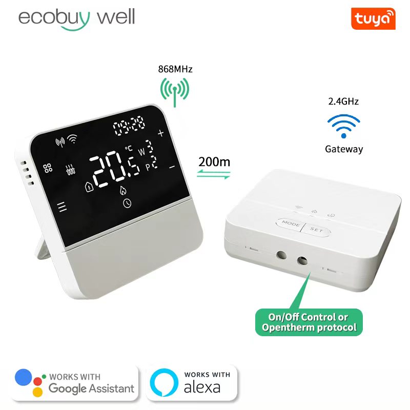Slimme Tuya Opentherm thermost - Smart Thermostat Boiler Opentherm recensie en prijs