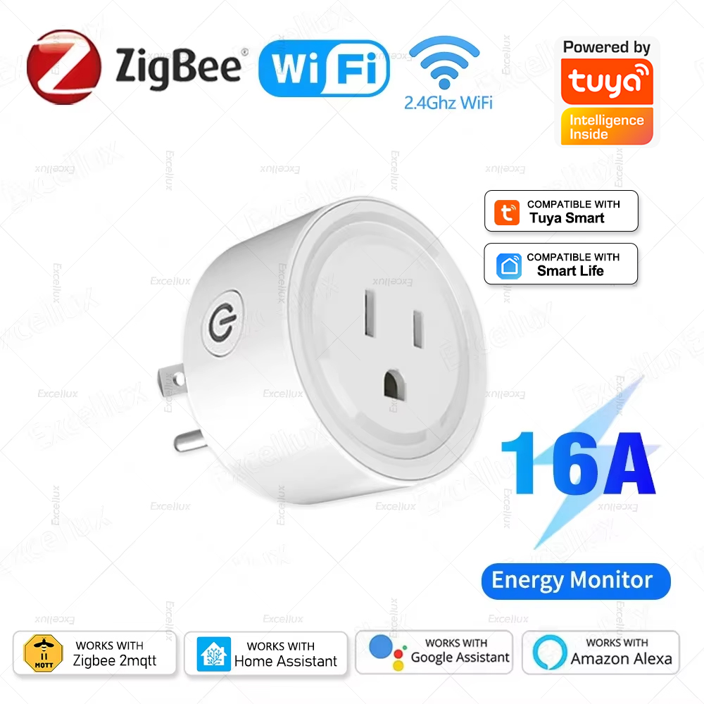 Tuya WiFi of Zigbee Smart Sock - Zigbee Smart Plug Energy Monitor recensie en prijs