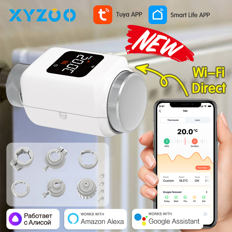 Tuya Smart WiFi Zigbee TRV Rad - Smart Trv Thermostat Tuya recensie en prijs