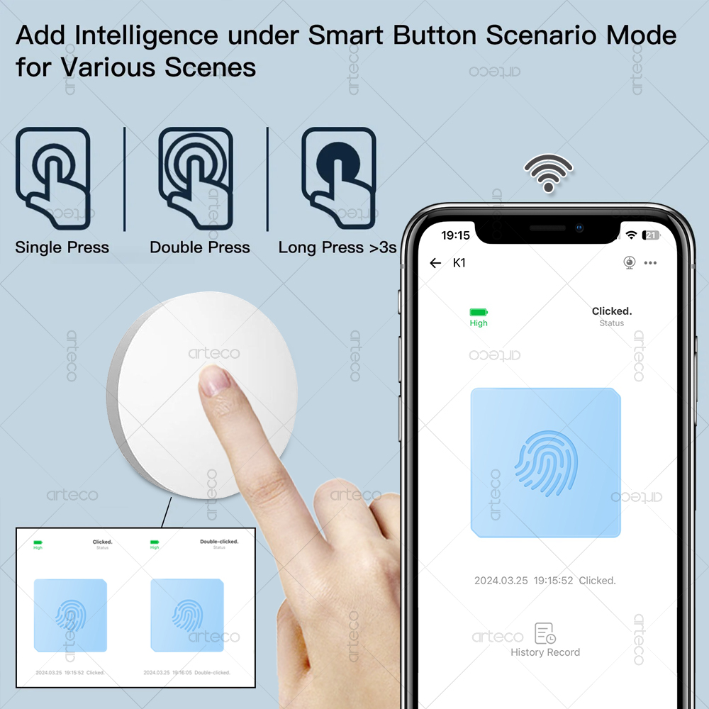 Zigbee-knop Scèneschakelaar Dr - Zigbee Smart Button Scene Switch recensie en prijs