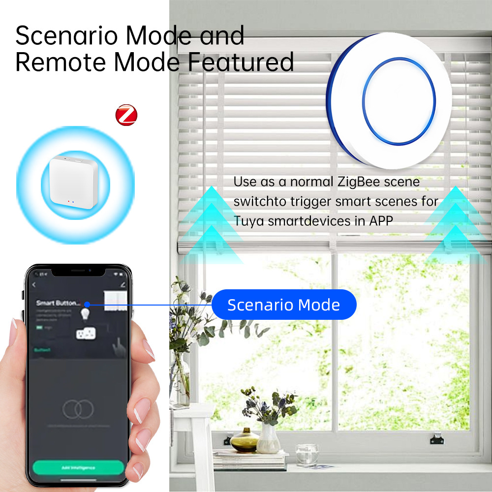 Drukknop Draadloze Slimme Scèn - Zigbee Smart Button Scene Switch recensie en prijs
