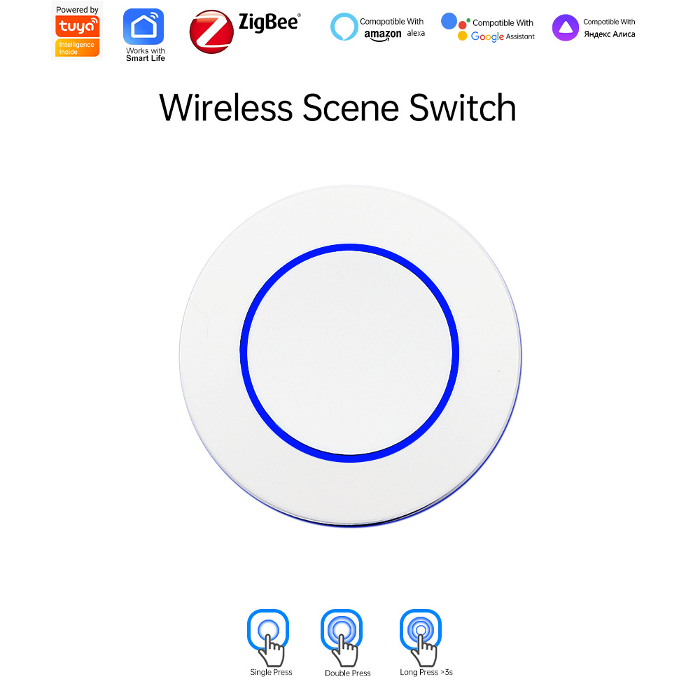 Drukknop Draadloze Slimme Scèn - Zigbee Smart Button Scene Switch recensie en prijs