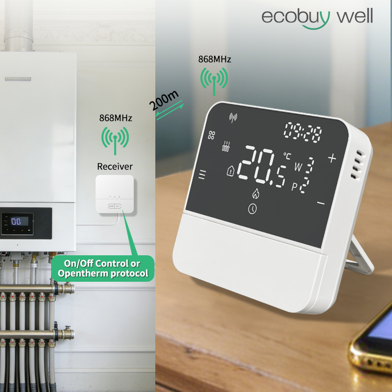 Opentherm draadloze thermostaa - Smart Thermostat Boiler Opentherm recensie en prijs