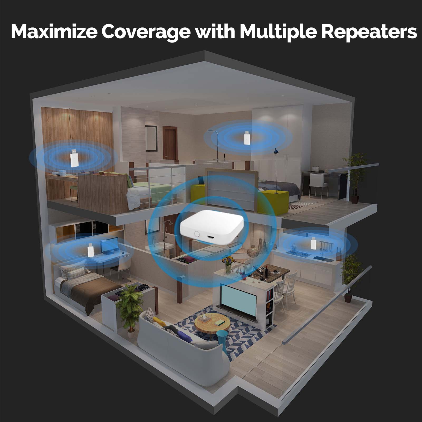 MOES Tuya ZigBee3.0 Signaalver - Zigbee Repeater Signal Extender recensie en prijs