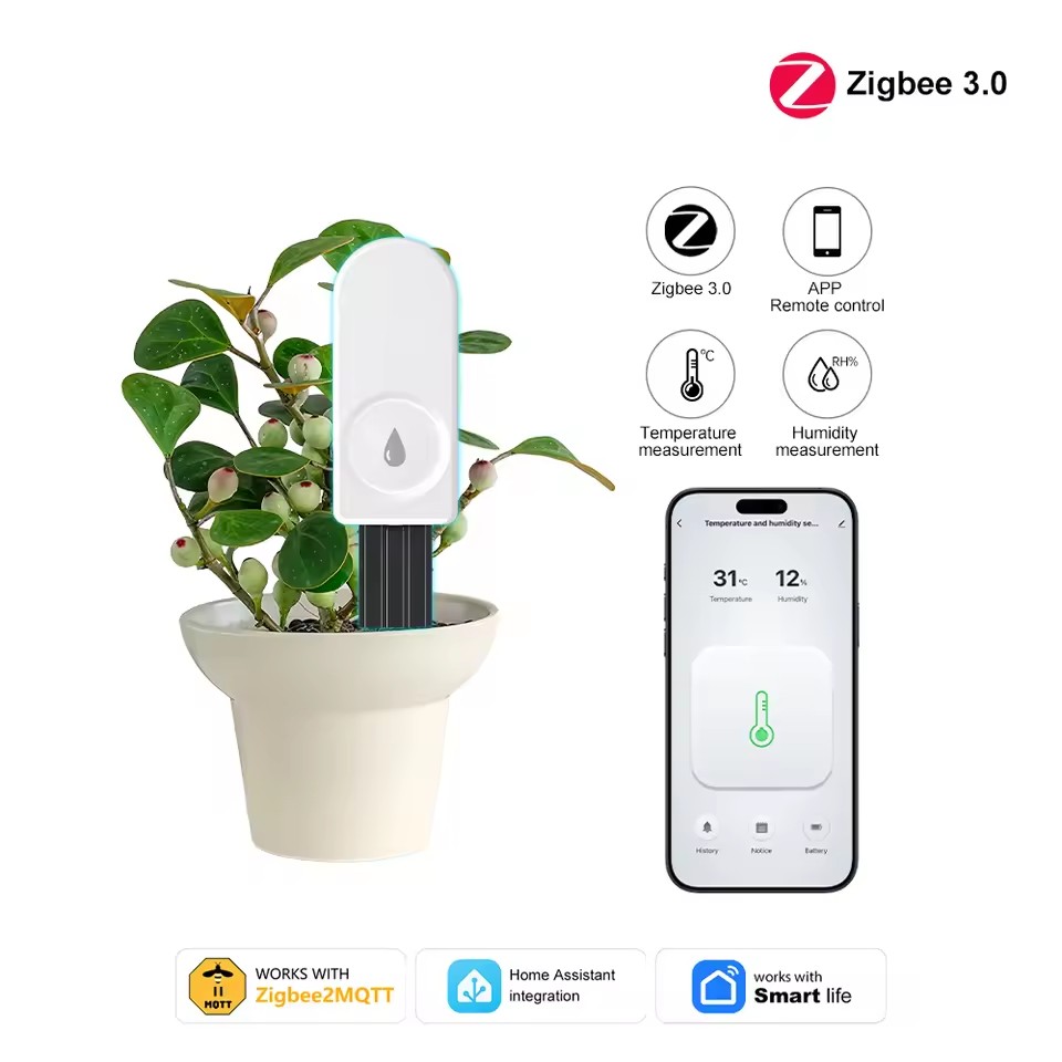 Slimme ZigBee-bodemvochtigheid - Zigbee Temperature Humidity Sensor recensie en prijs