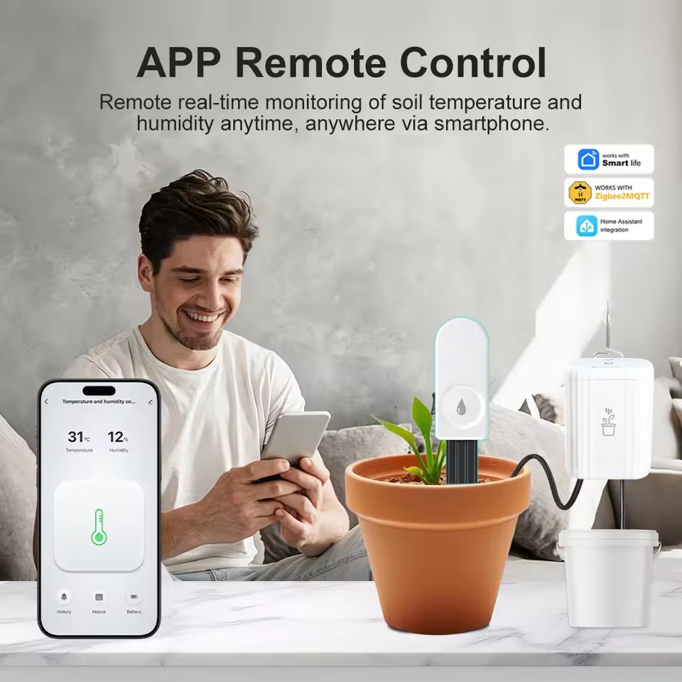 Slimme ZigBee-bodemvochtigheid - Zigbee Temperature Humidity Sensor recensie en prijs