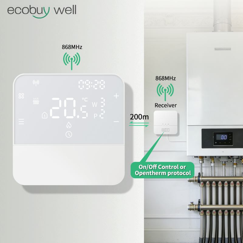 Opentherm draadloze verwarming - Smart Thermostat Boiler Opentherm recensie en prijs